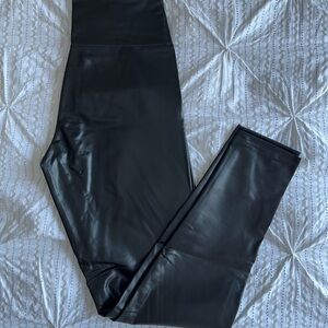 Black Faux Leather Leggings